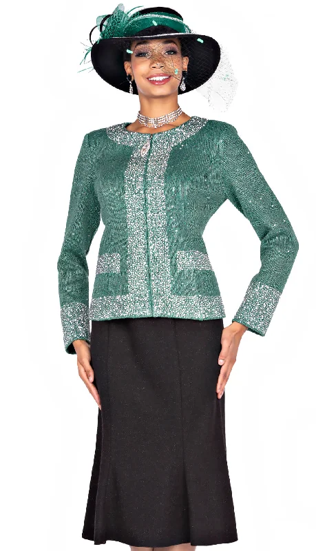 Relaxed Fashion Elite Champagne Church Suit 5961