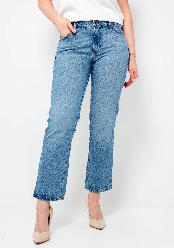 Casual Comfort Wear Guess G08 Mid Rise Straight Leg Jeans, Blue