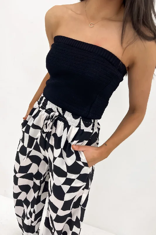 Comfortable Fashion Looks Millicent Knit Bandeau Black