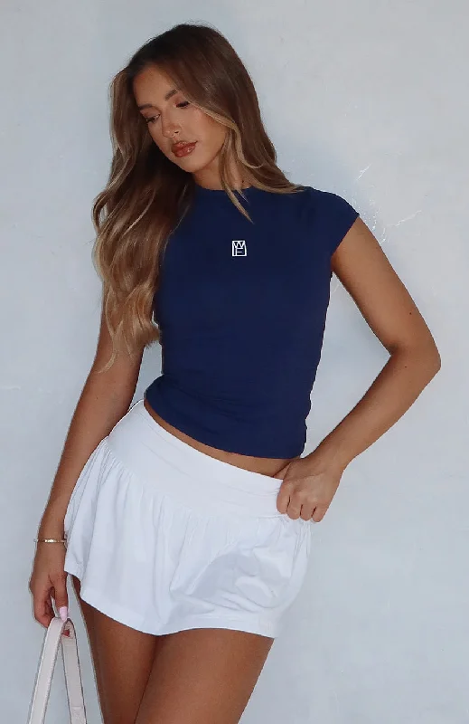 Comfortable Tops Everyday Hero Short Sleeve Top Navy