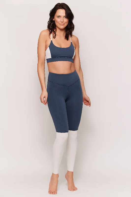 Easygoing Outfits FOCUS BRA - midnight blue/white alyssum
