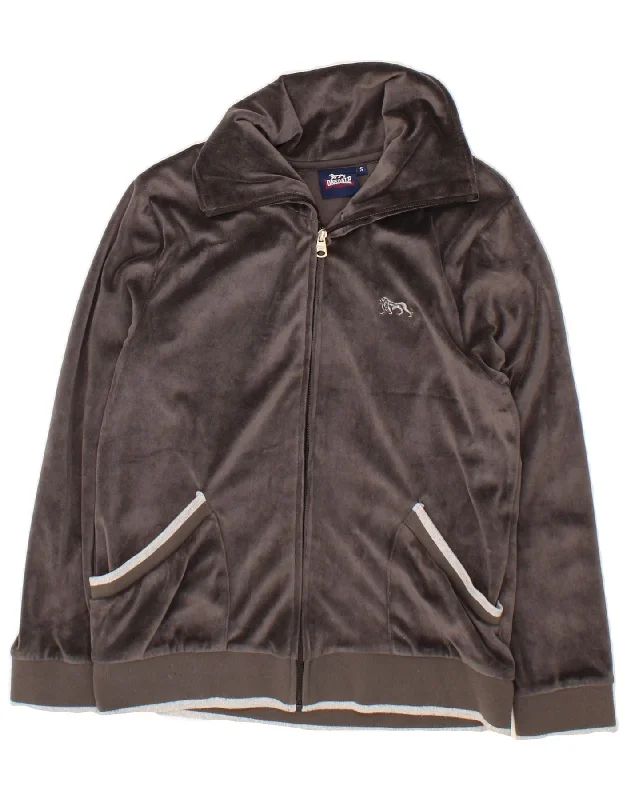 Relaxed Tops LONSDALE Womens Tracksuit Top Jacket UK 10 Small Grey Polyester