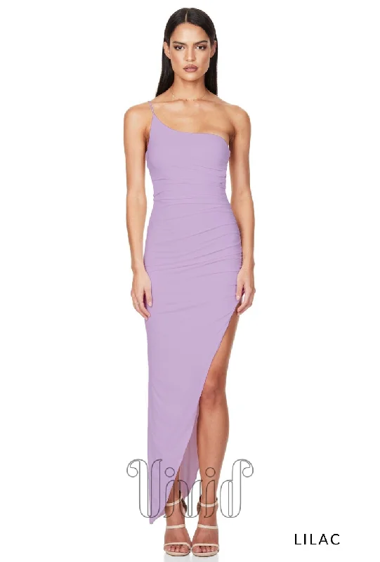 Soft Wearables Aria One Shoulder Maxi Dress