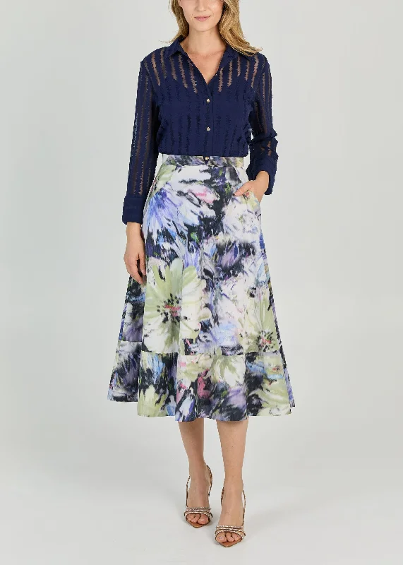 Cozy Fitting ARTISTA FLORAL PRINT SKIRT