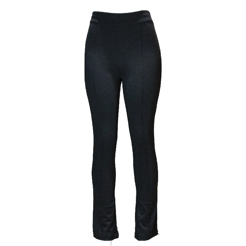 Soft Textures Black Fit And Flare Trousers
