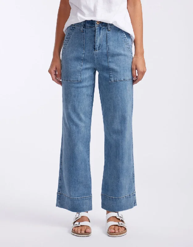 Relaxed Clothing Celeste Wide Leg Jeans - Maison Wash