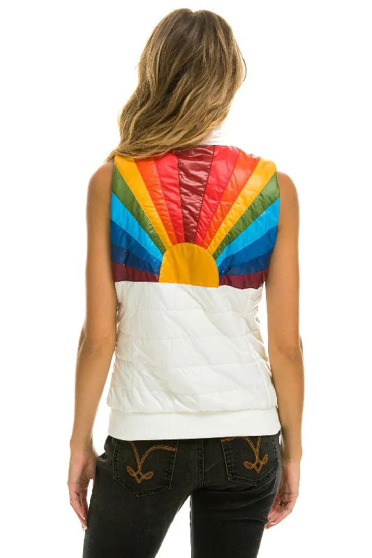 Casual Fit Wear SUNBURST VEST - GLOSSY WHITE