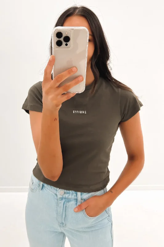Easy Wear Chic Minimal Thrills Mini Tee Canteen