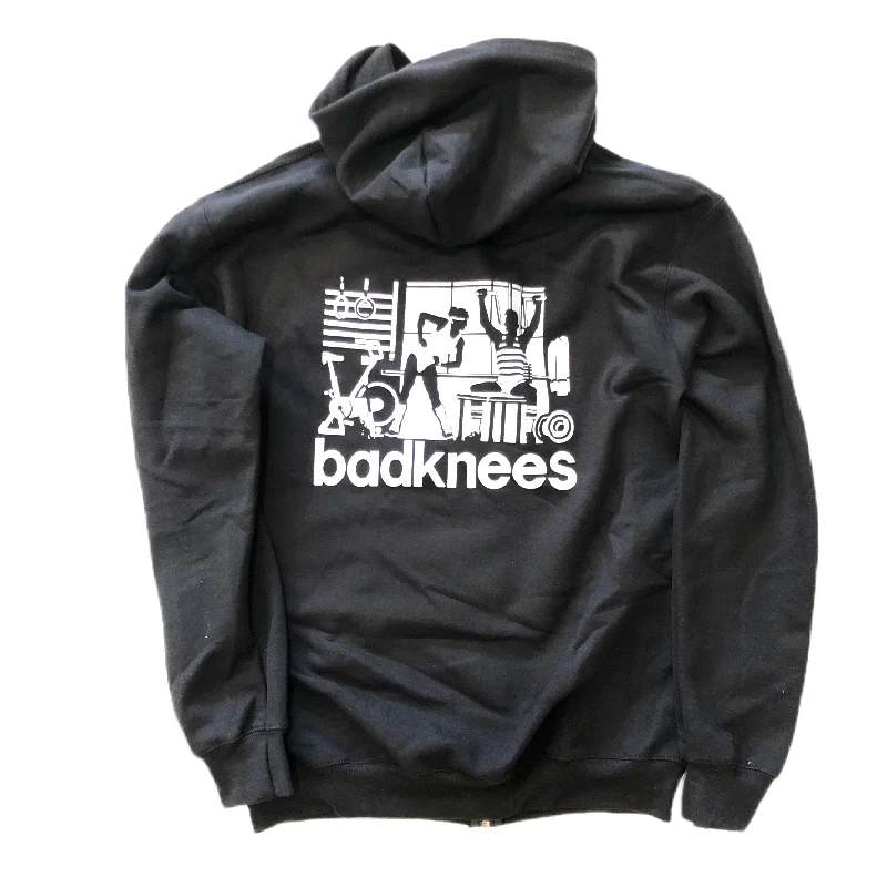 Stylish Fit badknees Exercise Zip-up Hoodie