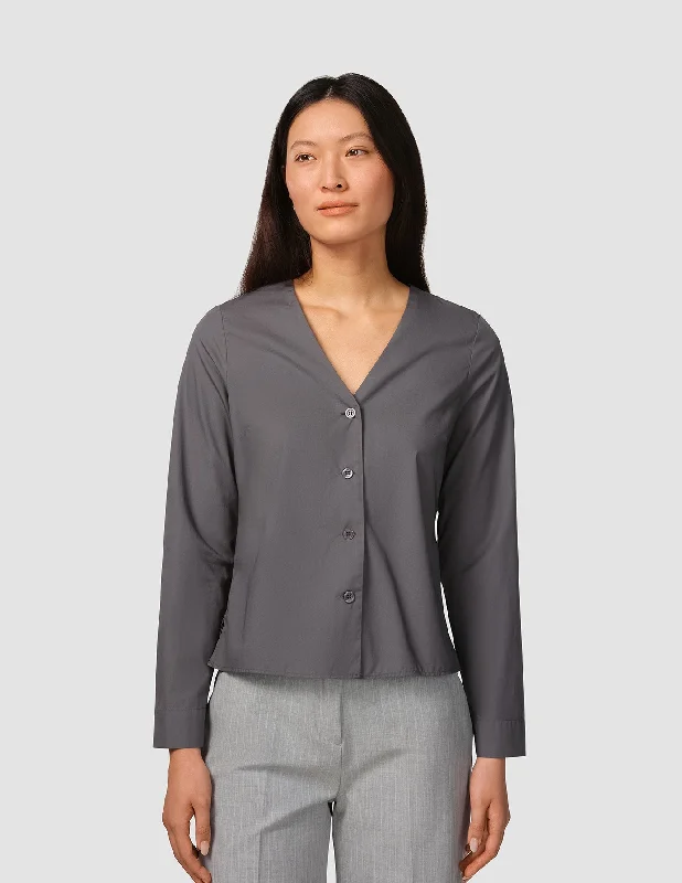 Cozy Footwear Madison Blouse Steel Grey