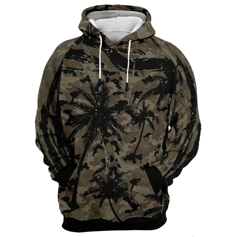Relaxed Fashion Palm Camo Hoodie