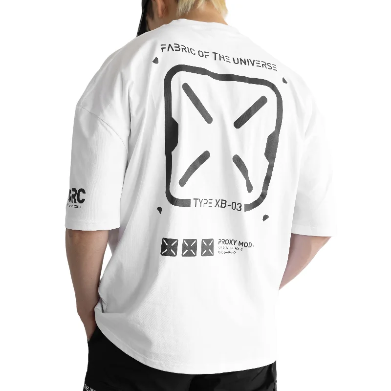 Soft Comfort XB-03 White Oversized Short Sleeve T