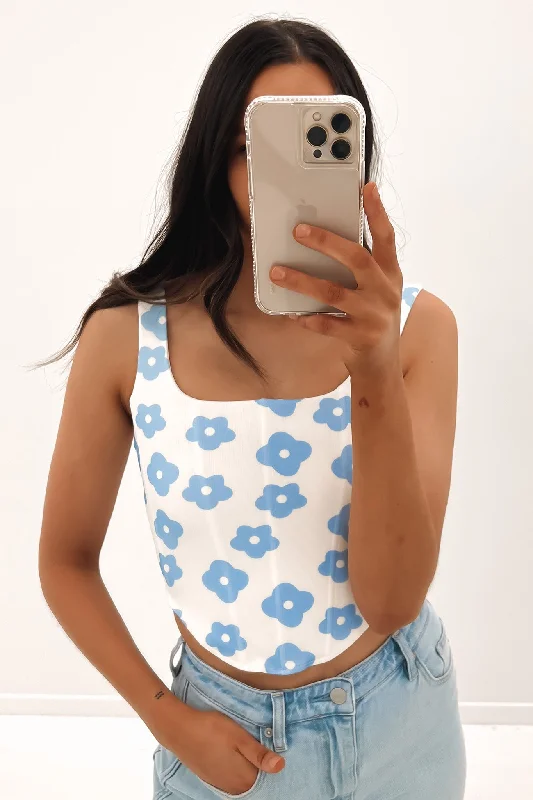 Modern Chic Hailey Corset Top White