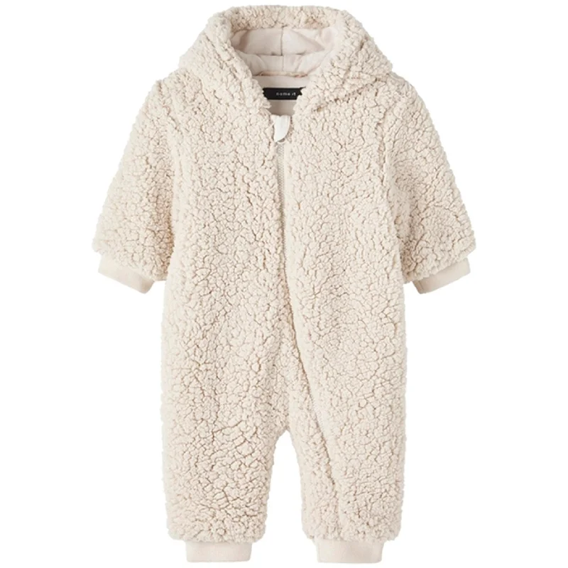 Cozy Fashion Trends Name it Moonbeam Mazie Teddy Pramsuit