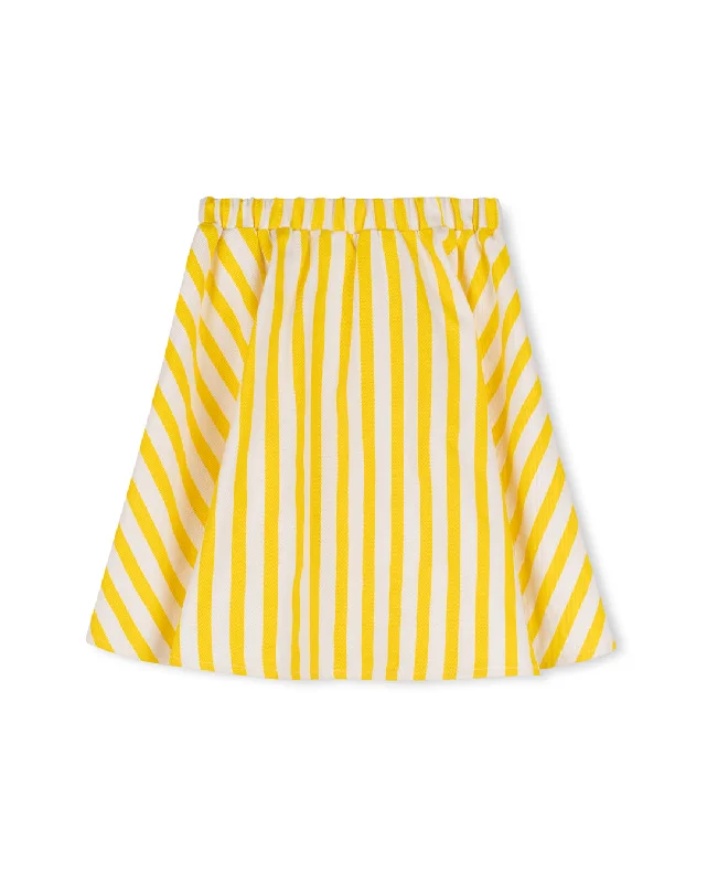 Everyday Outfits PHIL AND PHOEBE YELLOW DENIM STRIPE SKIRT
