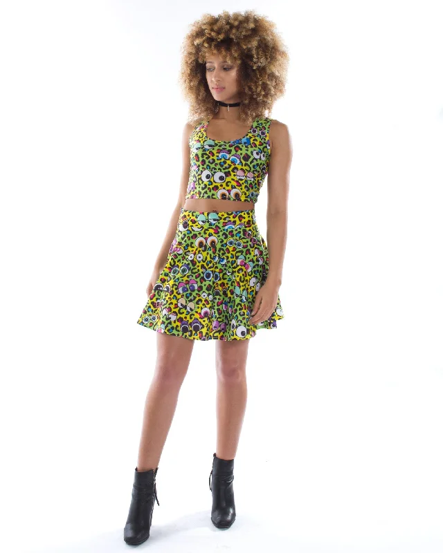 Versatile Outfits Wild Eyes Skater Skirt