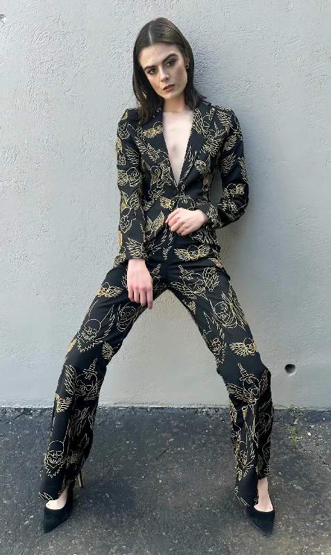 Relaxed Fits Any Old Iron Skull Wings Suit