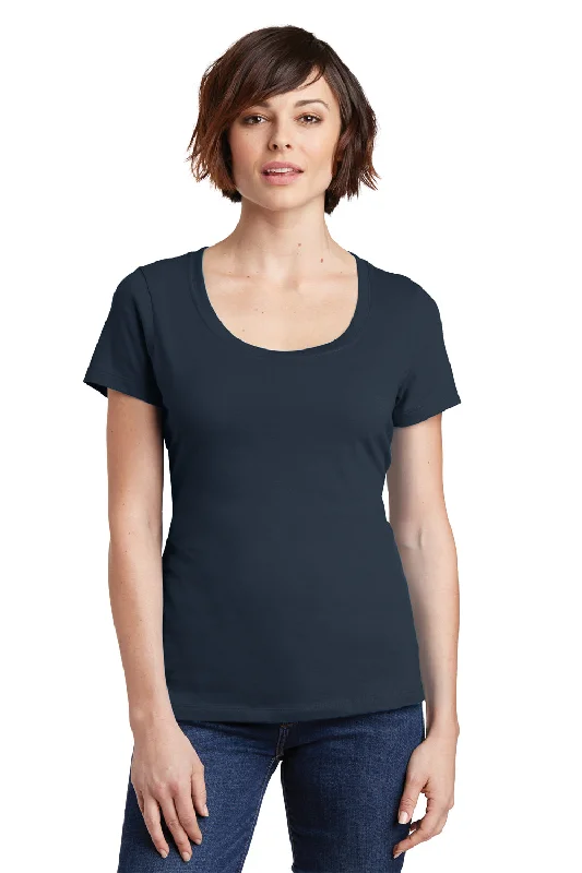 Light Layers District Womens Perfect Weight Short Sleeve Scoop Neck T-Shirt - New Navy Blue - Closeout
