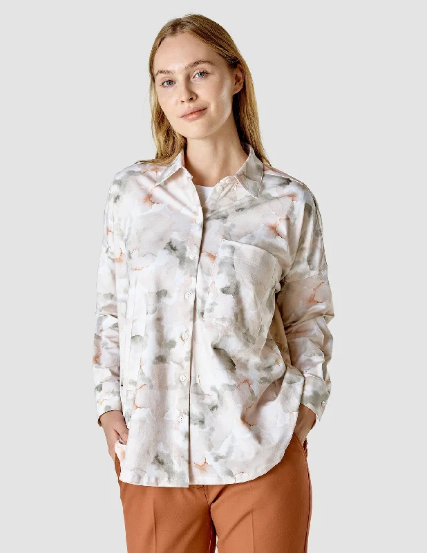 Cozy Outerwear Oversized Long Sleeve Shirt Rainforest