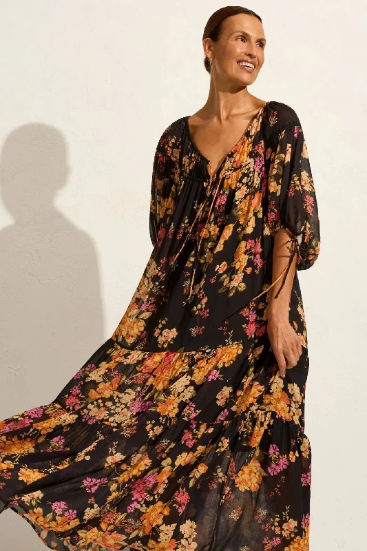 Modern Chic Autum Maxi Dress