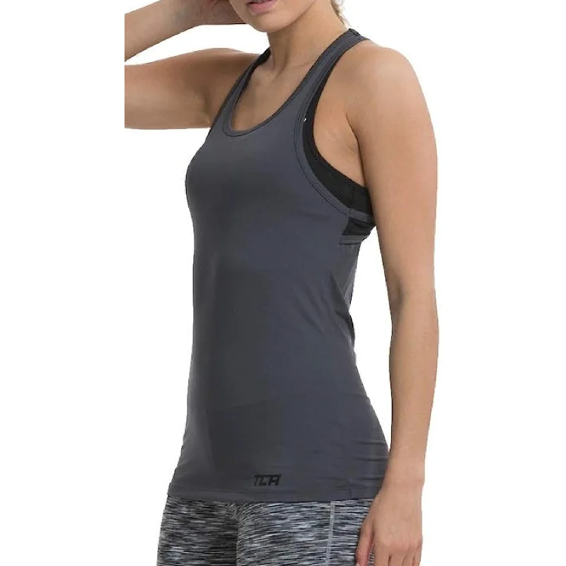 Comfortable Sweaters TCA Tech Racerback Womens Running Vest Tank Top - Grey