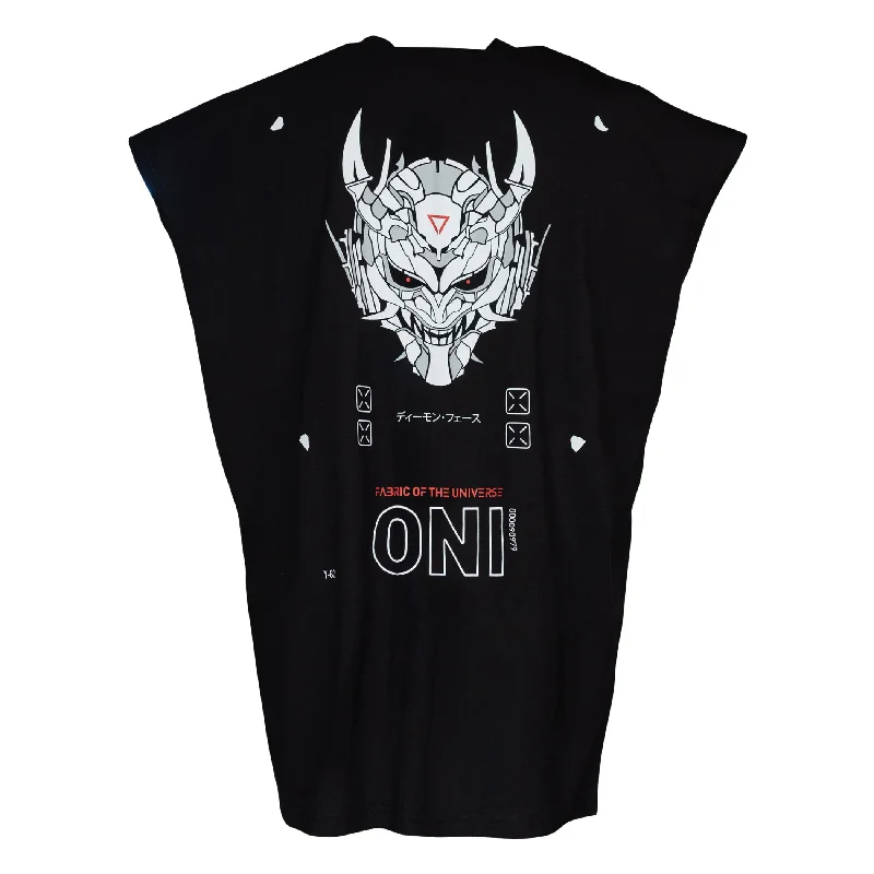 Comfy Dress ONI Black Oversized Sleeveless T