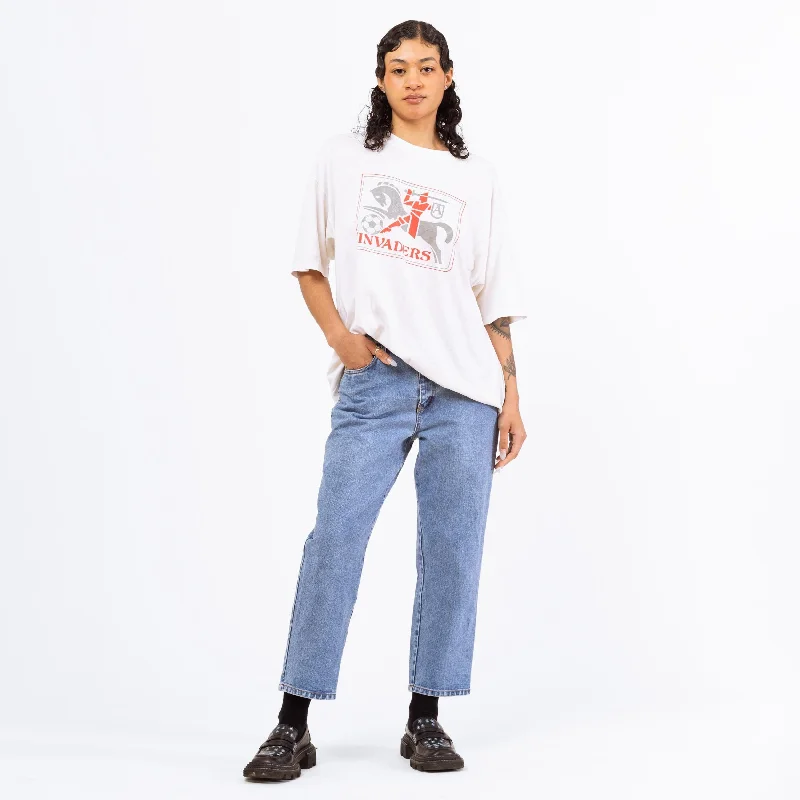 Comfortable Chic Vintage 90s High Waisted Easy Fit Ankle Jeans - Medium, 29” Waist
