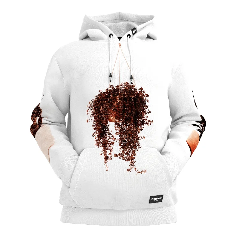 Warm Layers Brown Plants Hoodie