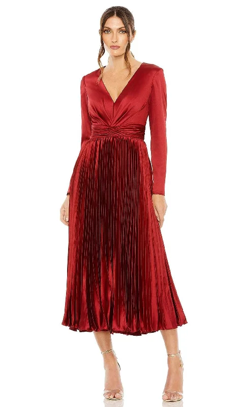 Stylish Fit Ieena Duggal 27148 - Pleated A-Line Formal Dress