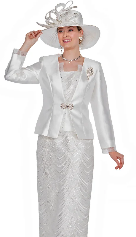 Soft Trends Aussie Austine  Church Suit 5816 - White