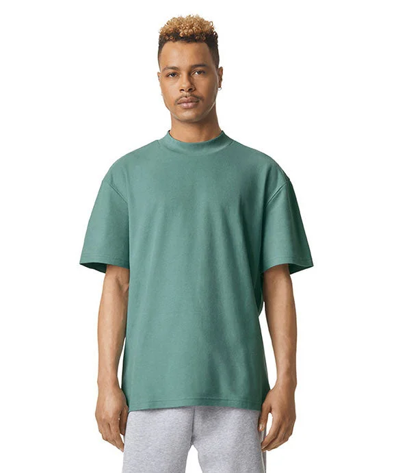 Weekend Comfort Wear 1PQ - American Apparel Unisex Mockneck Pique T-Shirt