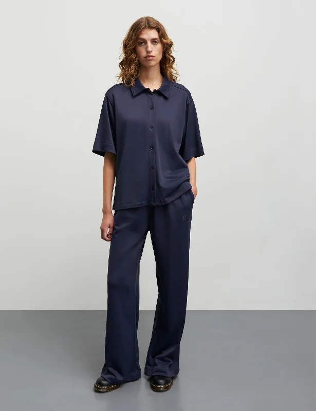 Chic Comfort Wear Shiny Jersey Hazel Shirt, Parisian Night