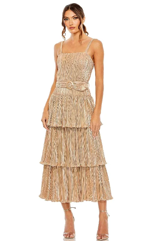 Comfortable Sweaters Ieena Duggal 27062 - Sleeveless Ruffle Tiered Prom Dress