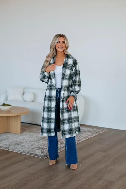 Light Dressing Salama Plaid Coat