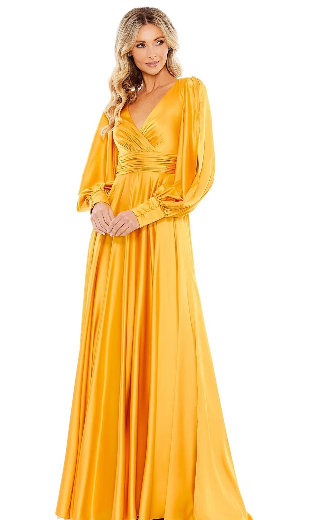 Soft Trends Ieena Duggal - 67847 Bishop Sleeve Gown