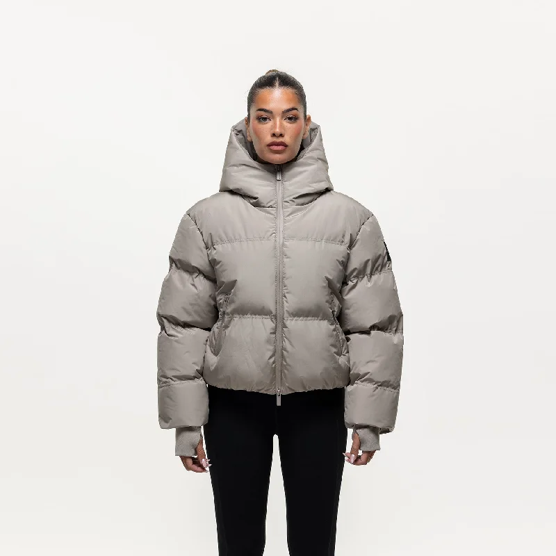 Soft Textures Arctic Oat Technical Puffer Jacket