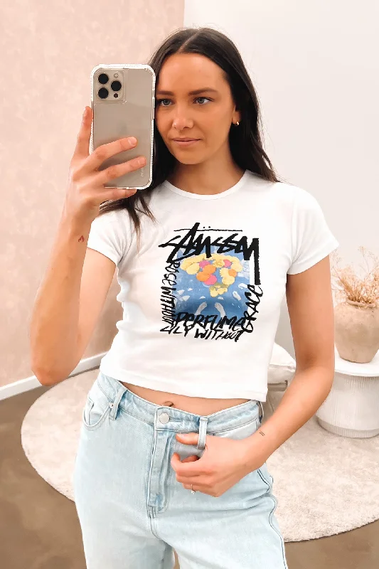 Soft Trends Without Grace Rib Tee White