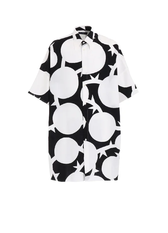 Relaxed Fit Wear SPIKY POKA DOTS BIG SHIRT