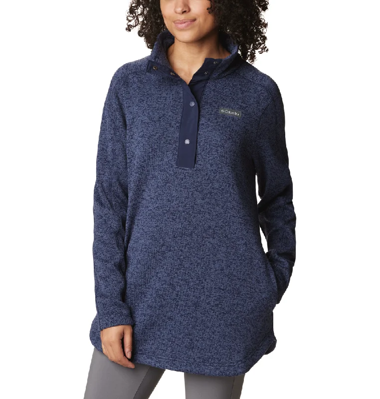Comfortable Lounge Wear Women's Sweater Weather Fleece Tunic
