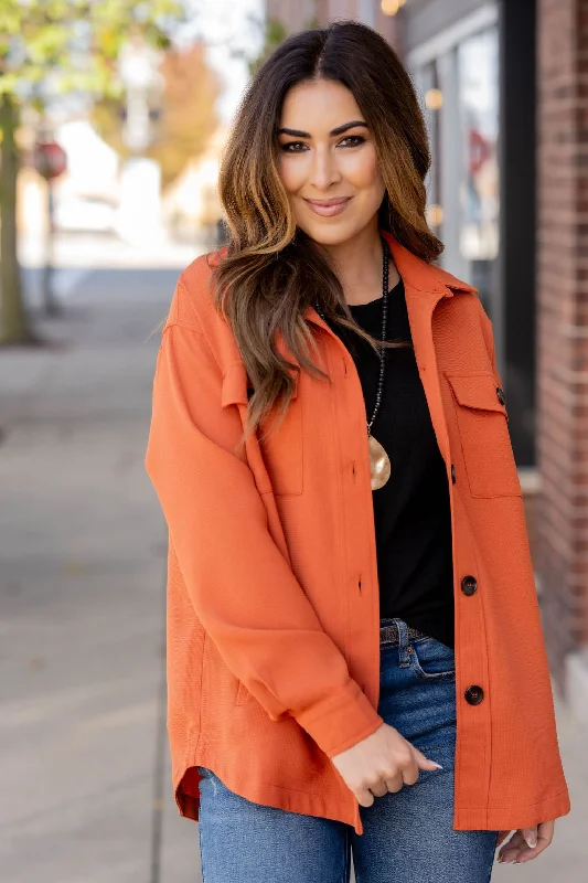 Relaxed Fit Wear Lightly Waffled Shacket