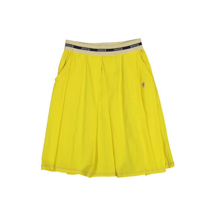 Cozy Apparel 3LS25_3041-ORIGAMI SKIRT-Buttercup Yellow