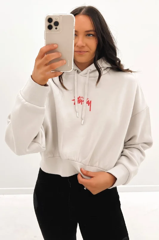 Relaxed Fashion Stock Hoodie White Sand