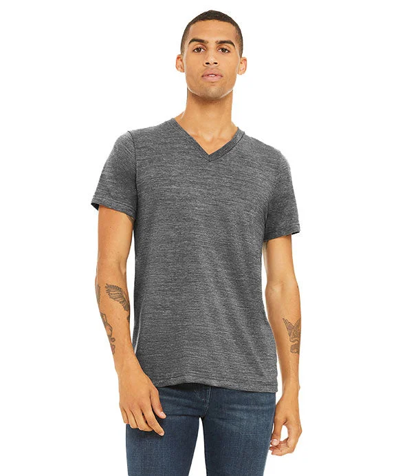 Casual Chic Outfits 3655C - Bella + Canvas Unisex Textured Jersey V-Neck T-Shirt
