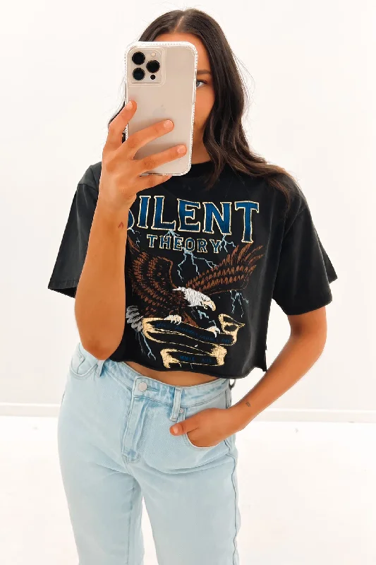 Soft Fabric Looks Envy Tee Washed Black