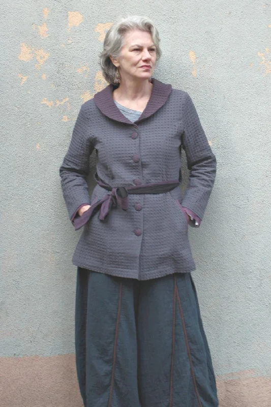 Elegant Fit Women's Belted Cotton Jacket