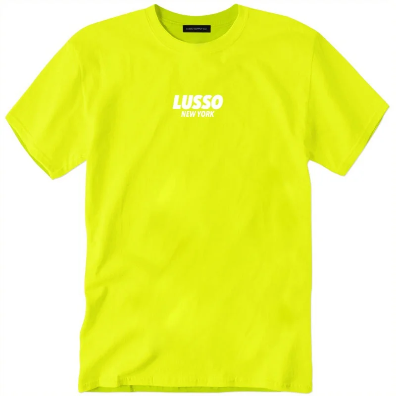 Relaxed Jackets LUSSO NEW YORK NY12 Byway T-SHIRT (NEON YELLOW)