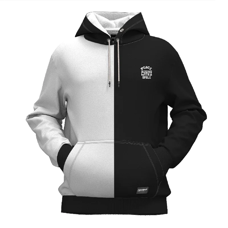 Easygoing Fashion Peace Begins With A Smile Hoodie