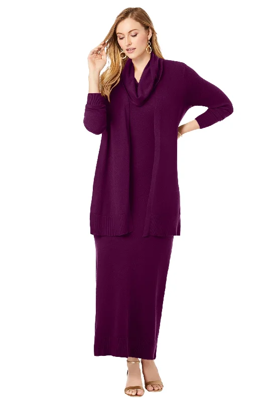 Simple Comfort 2-Piece Sweater Dress