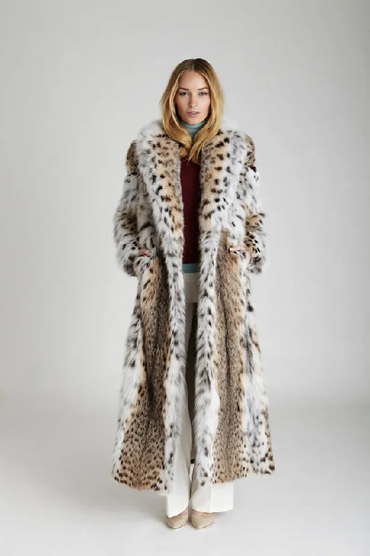 Comfortable Sweaters Helene American Lynx Fur Coat