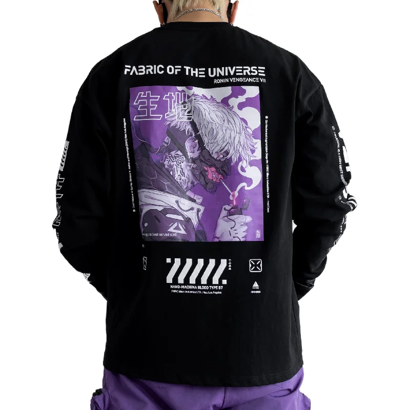 Soft Comfort Wear Ronin Vengeance Black Long Sleeve T